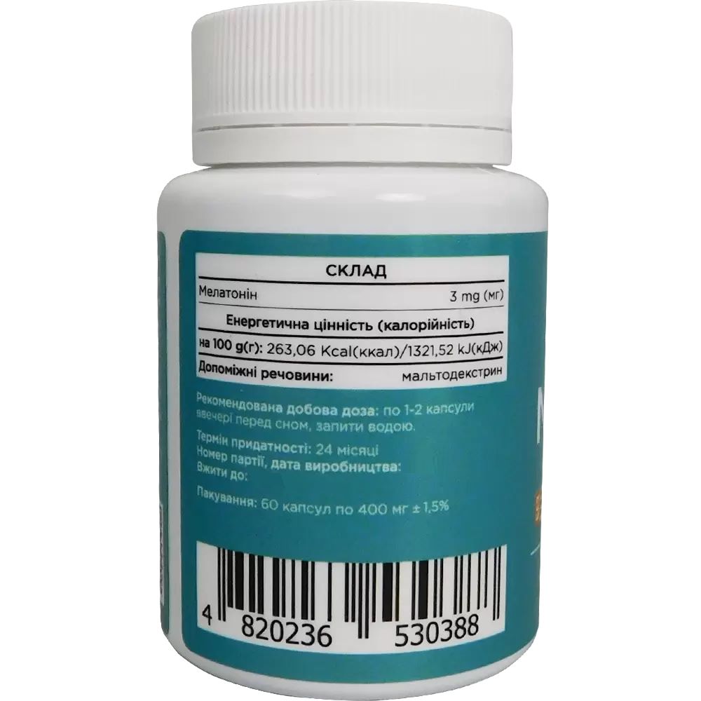 Мелатонін для сну Biotus Melatonin 3 mg 60 Caps BIO-530388