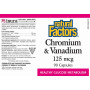 Мікроелемент Хром Natural Factors Chromium & Vanadium 125 mcg 90 Caps