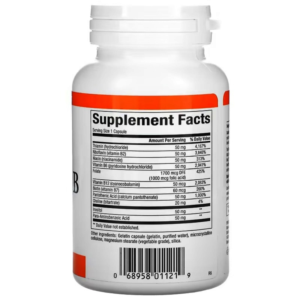 В комплекс Natural Factors Hi Potency B Complex 90 Caps