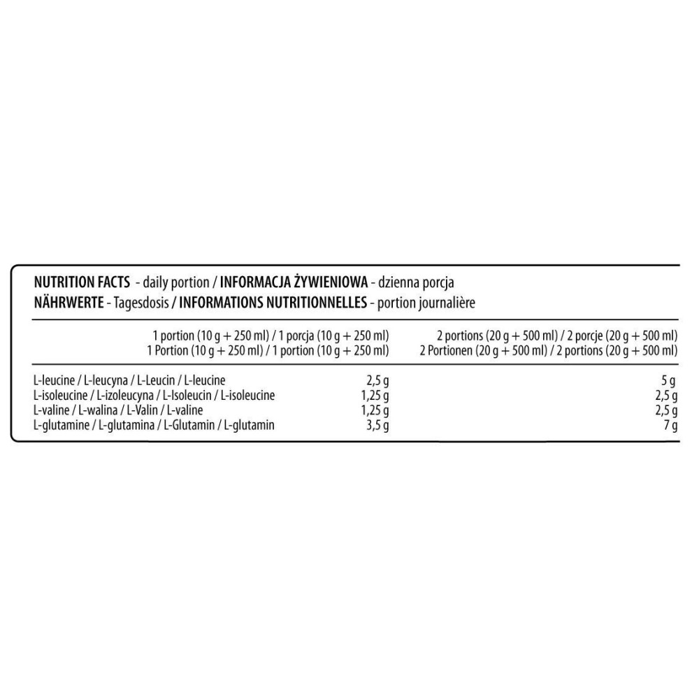 Амінокислота BCAA для спорту Activlab BCAA Xtra Instant 500 g /50 servings/ Lemon