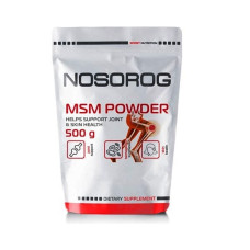 Хондропротектор (для спорту) Nosorog Nutrition MSM Powder 500 g /250 servings/ Pure Хондропротектор (для спорту) Nosorog Nutrition MSM Powder 500 g /250 servings/ Pure