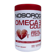 Омега для спорту Nosorog Nutrition Omega 3 Gold 1000 mg 500 Caps Омега для спорту Nosorog Nutrition Omega 3 Gold 1000 mg 500 Caps