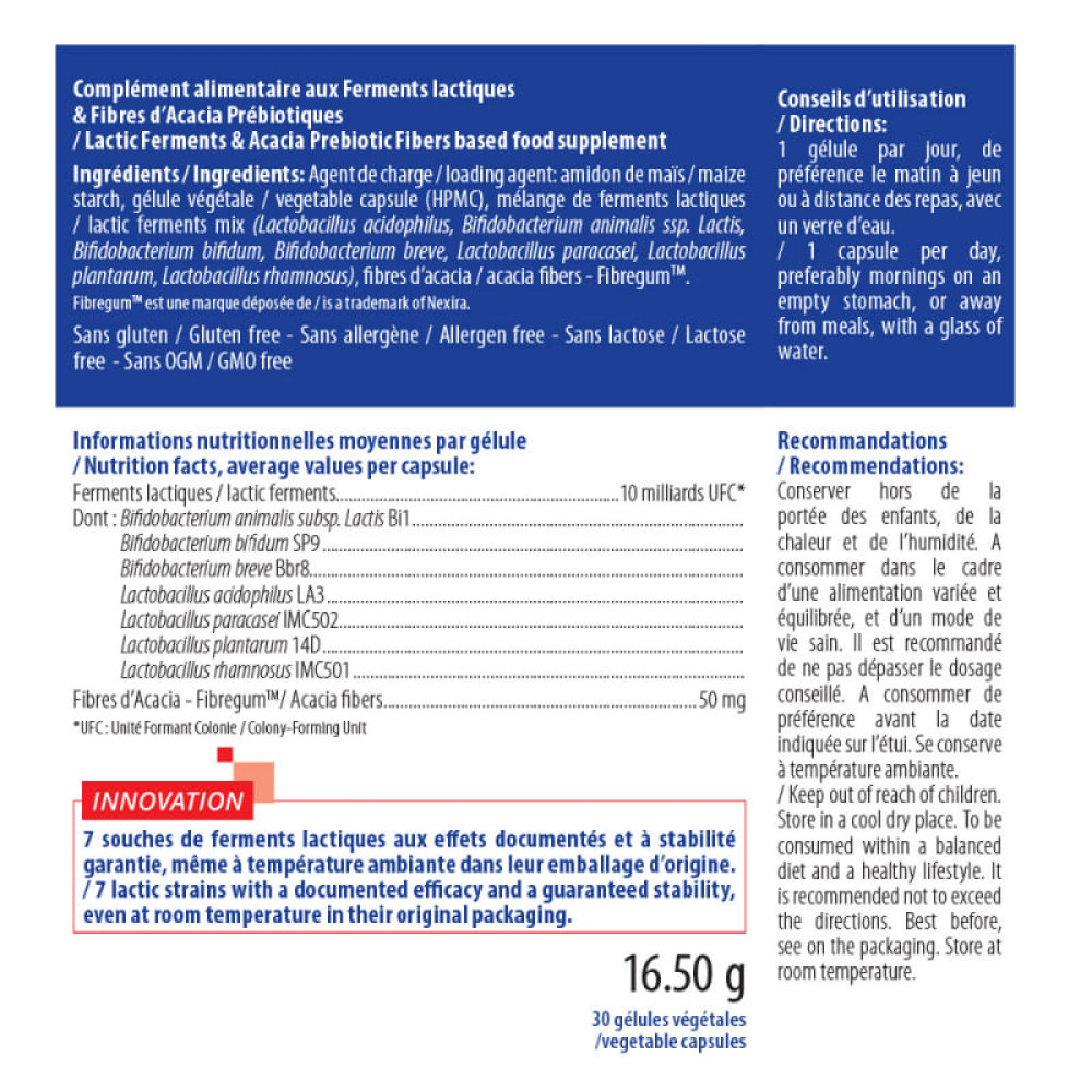 Пробіотик INELDEA SANTE NATURELLE MAFLORIL®-10M 30 Caps