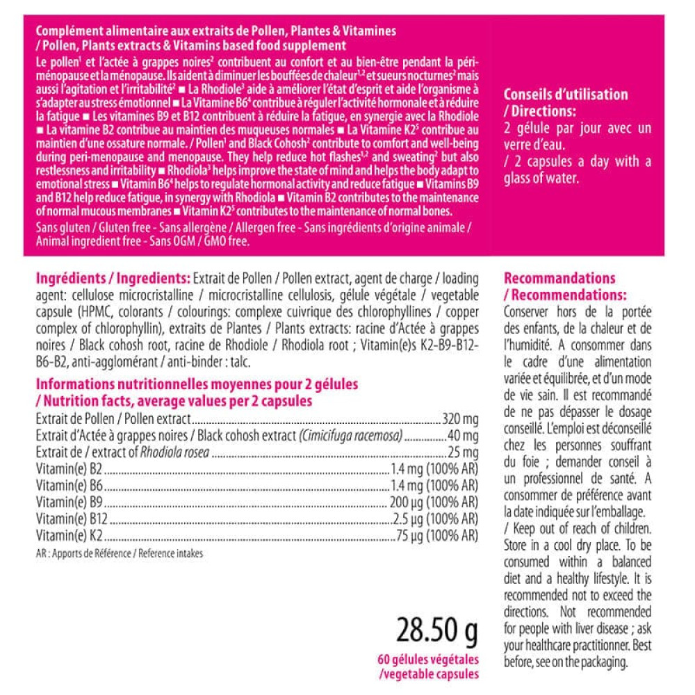 Комплекс при менопаузі INELDEA SANTE NATURELLE MENOGYNE® 60 Caps