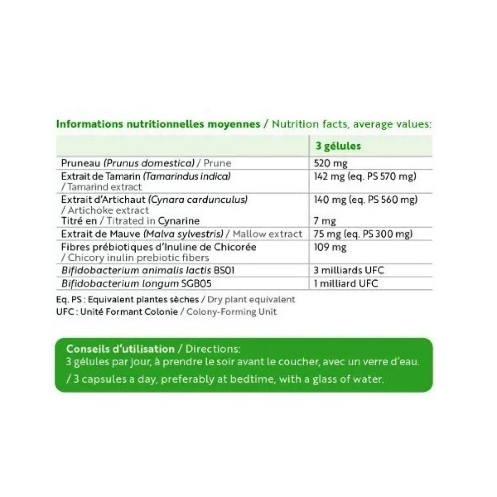 Покращення роботи кишечника INELDEA SANTE NATURELLE TRANSIREGUL® 45 Caps