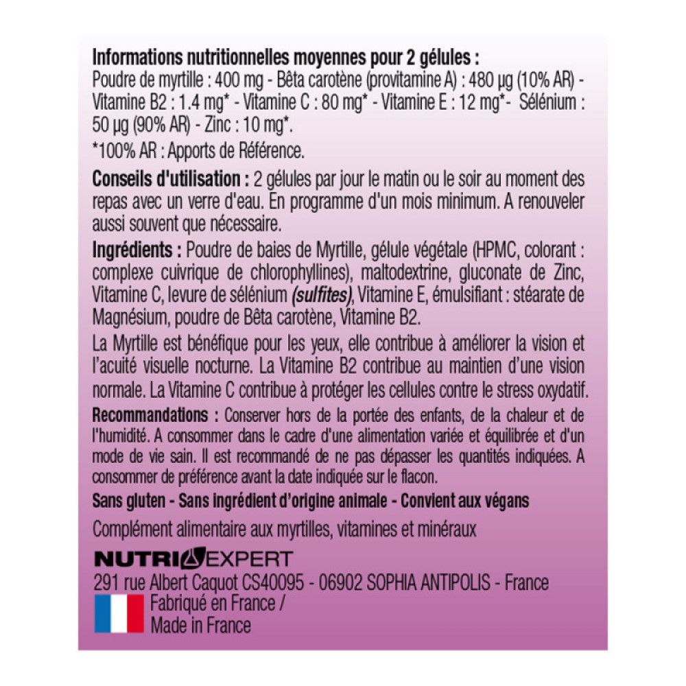 Комплекс для профілактики зору NUTRIEXPERT VISION PLUS 60 Caps