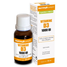 Вітамін D NUTRIEXPERT VITAMINE D3 NATURELLE 1000 UI 20 ml /500 servings/