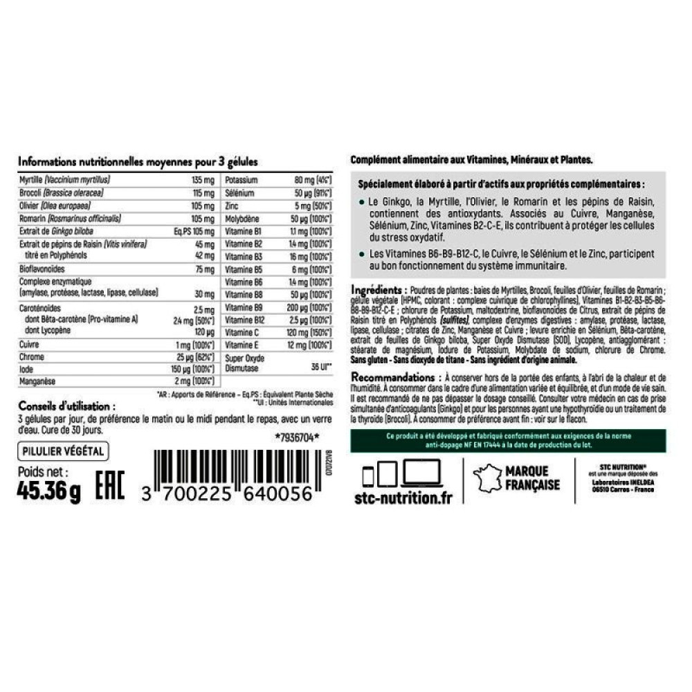 Вітамінно-мінеральний комплекс STC NUTRITION 33 VITAMINES & ANTIOXYDANTS® 90 Caps