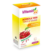 Вітамін C VITAMIN'22 ACEROLA 1000 VITAMINE C NATURELLE 24 Chewable Tabs