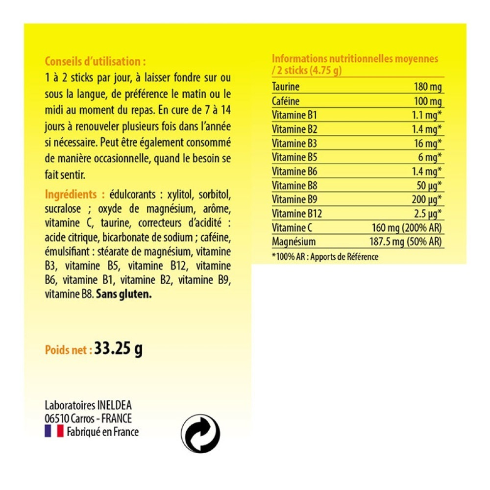 Тонізуючий засіб VITAMIN'22 CAFEINE + 14 stick