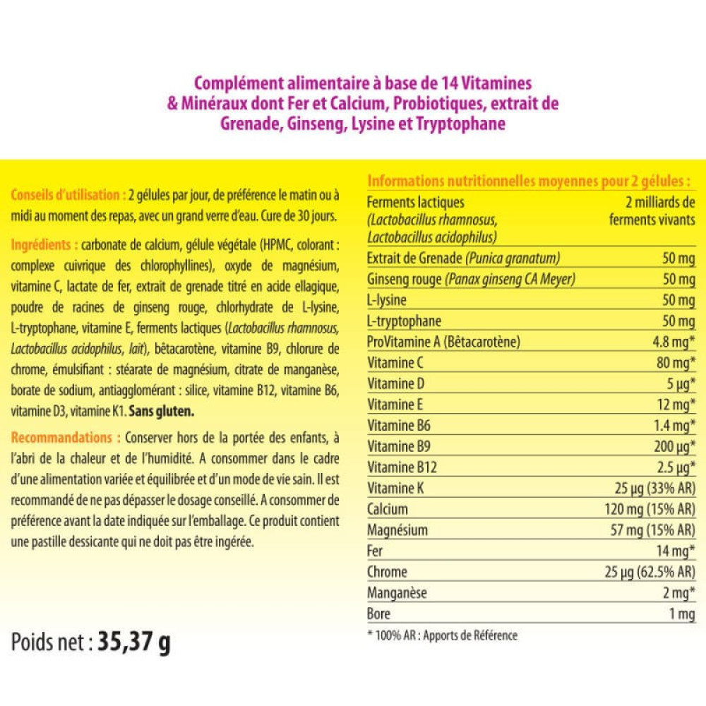 Вітамінно-мінеральний комплекс для жінок VITAMIN'22 SPECIFIC FEMME 60 Caps