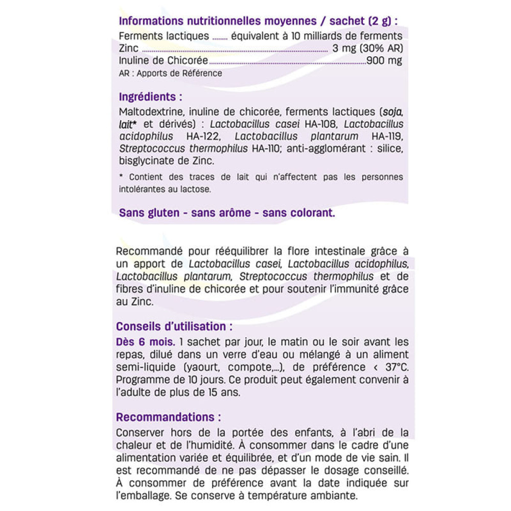 Комплекс для профілактики травлення у дітей Pediakid Probiotiques-10M 10 sachets