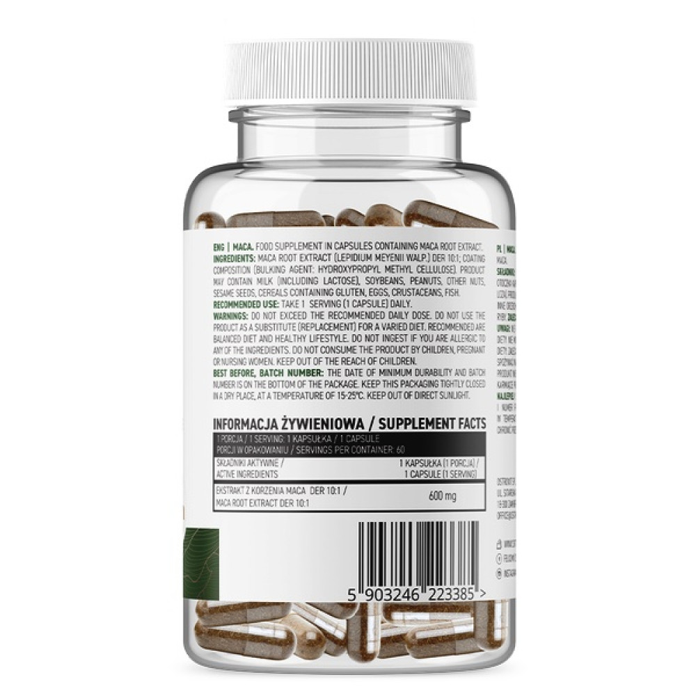 Тестостероновий бустер OstroVit Maca 60 Caps