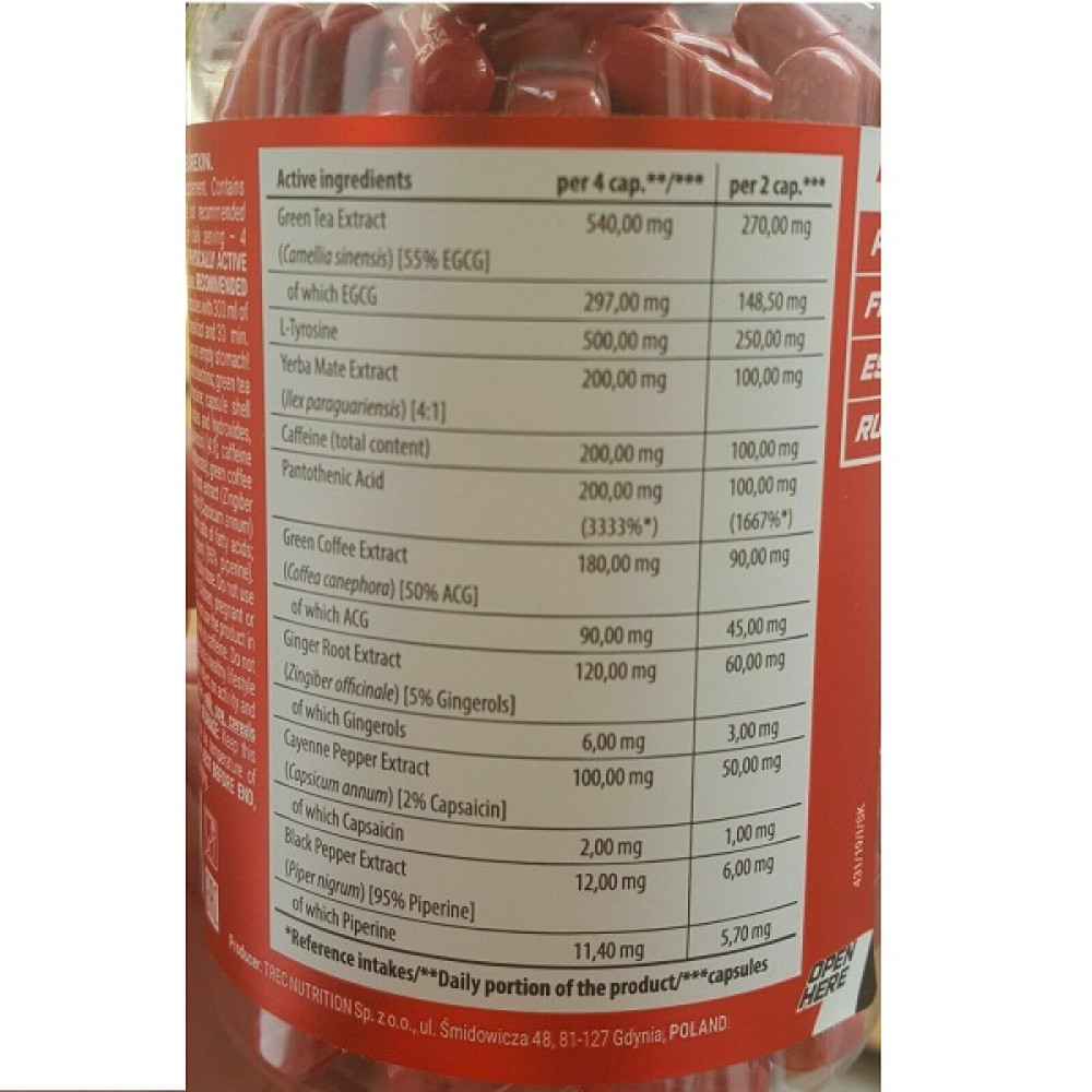 Комплексний жироспалювач Trec Nutrition Clen Burexin 90 Caps
