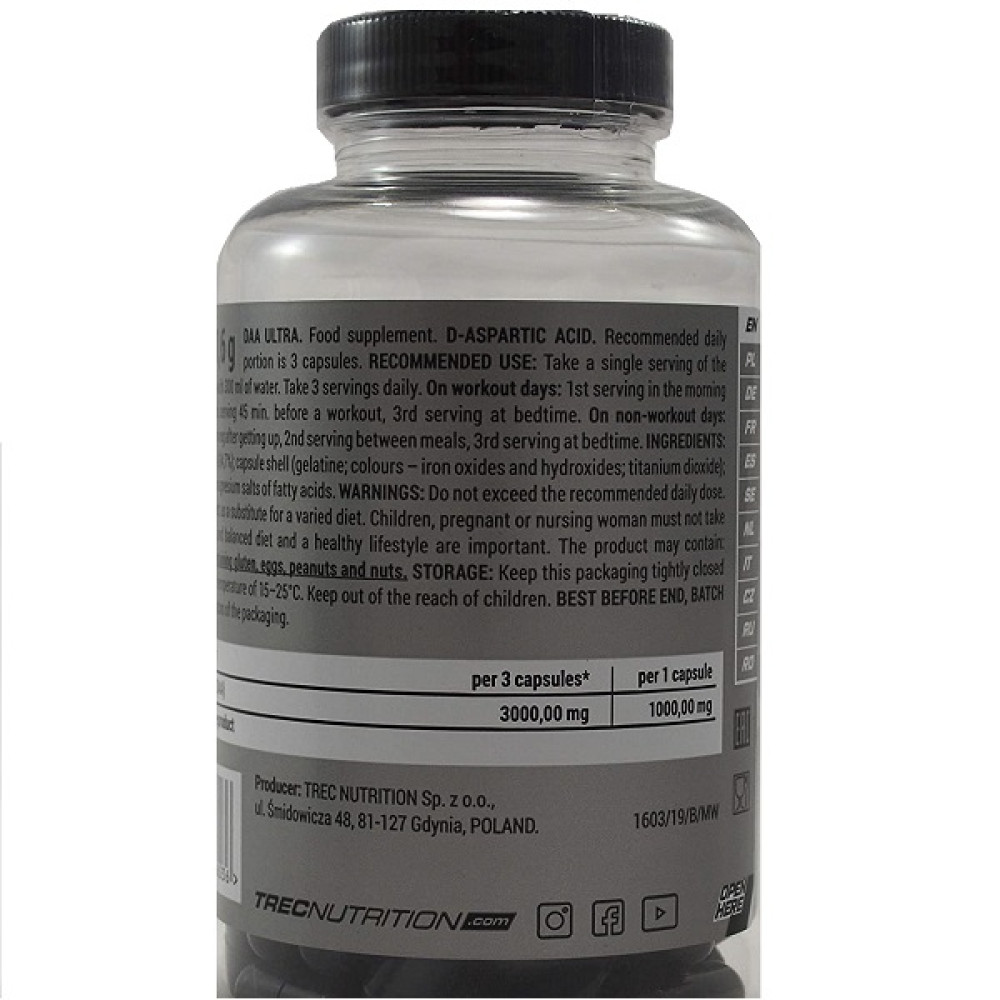 Комплексний тестостероновий препарат Trec Nutrition DAA Ultra 120 Caps