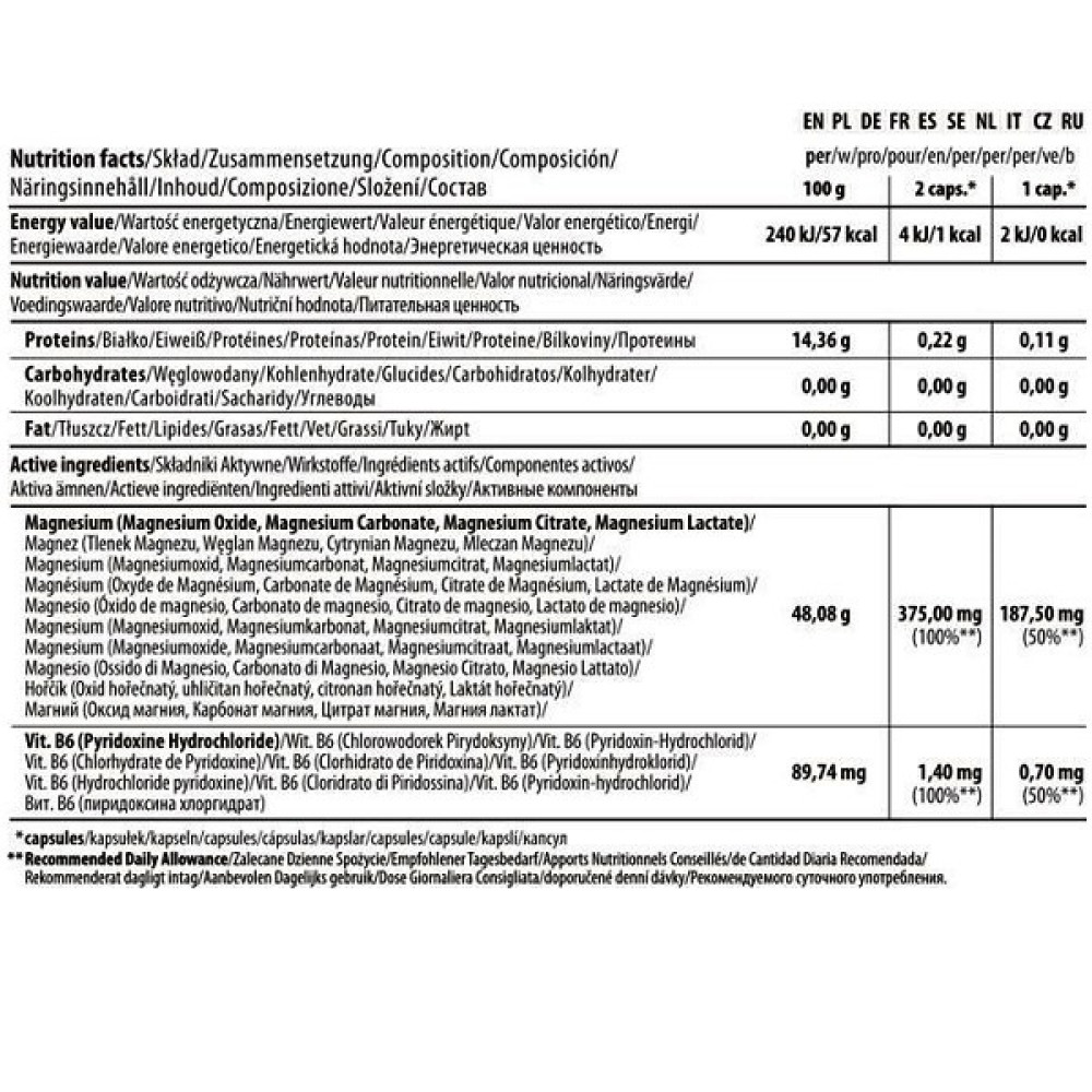 Вітамінно-мінеральний комплекс для спорту Trec Nutrition Magne 100 Sport 60 Caps