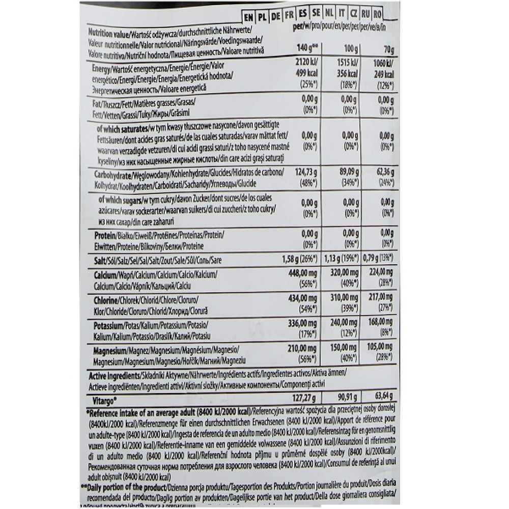 Ізотонік Trec Nutrition Vitargo Electro-Energy 1050 g /15 servings/ Lemon Grapefruit