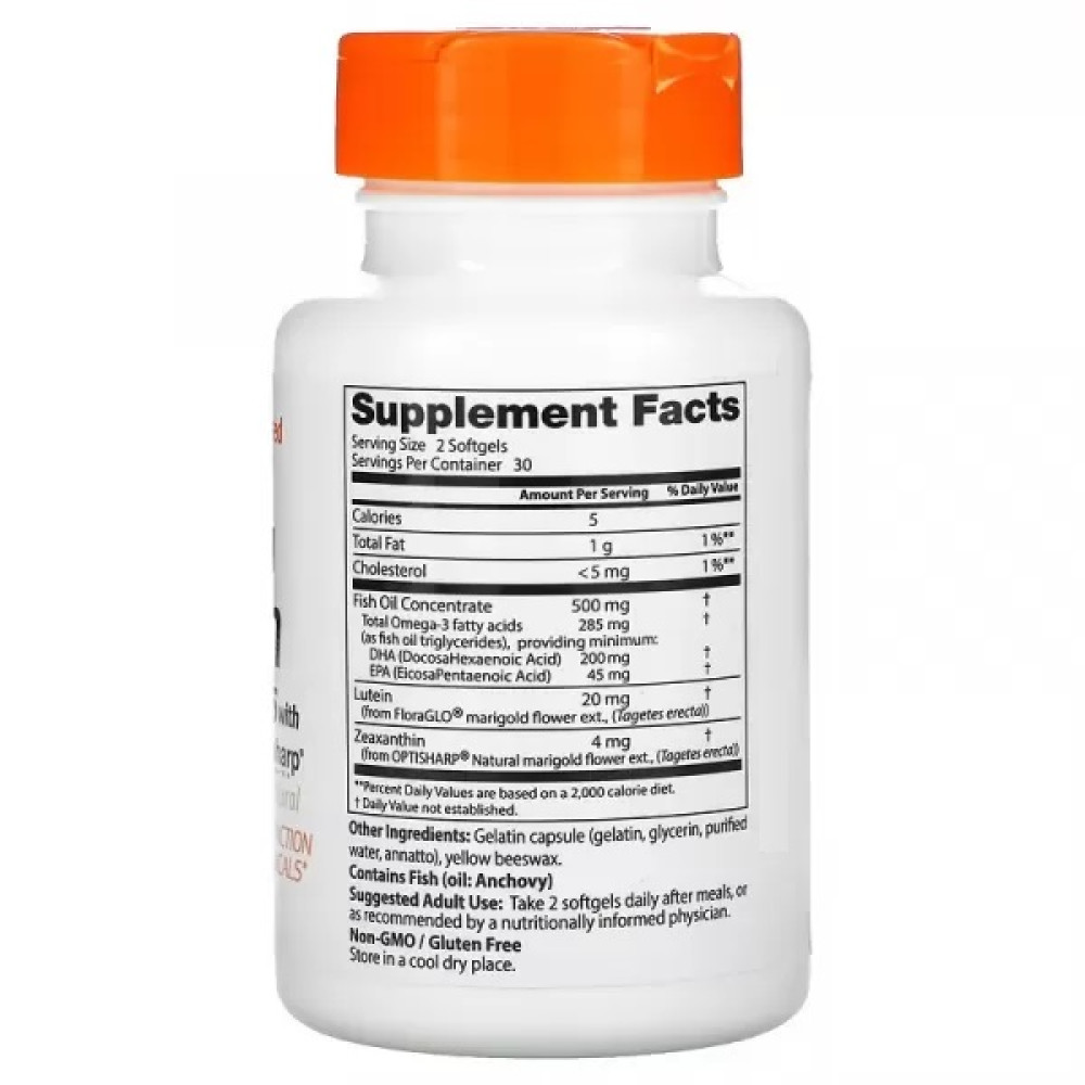 Комплекс для профілактики зору Doctor's Best Natural Vision Enhancers 60 Caps