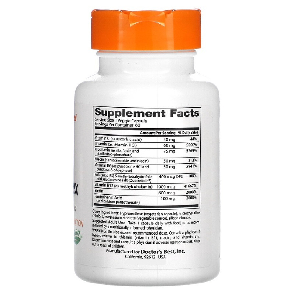 Вітамінно-мінеральний комплекс Doctor's Best Multi-Vitamin Iron-free Quatrefolic 60 Veg Caps