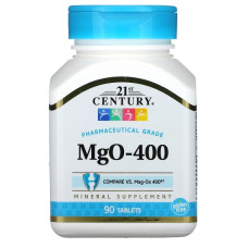 Мікроелемент Магній 21st Century MgO-400 90 Tabs