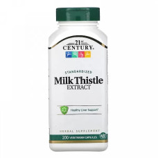 Розторопша 21st Century Standardized Milk Thistle Extract 200 Veg Caps