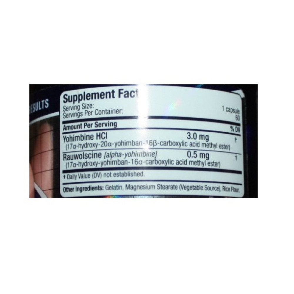 Тестостероновий бустер AllMax Nutrition Yohimbine + Rauwolscine 60 Caps