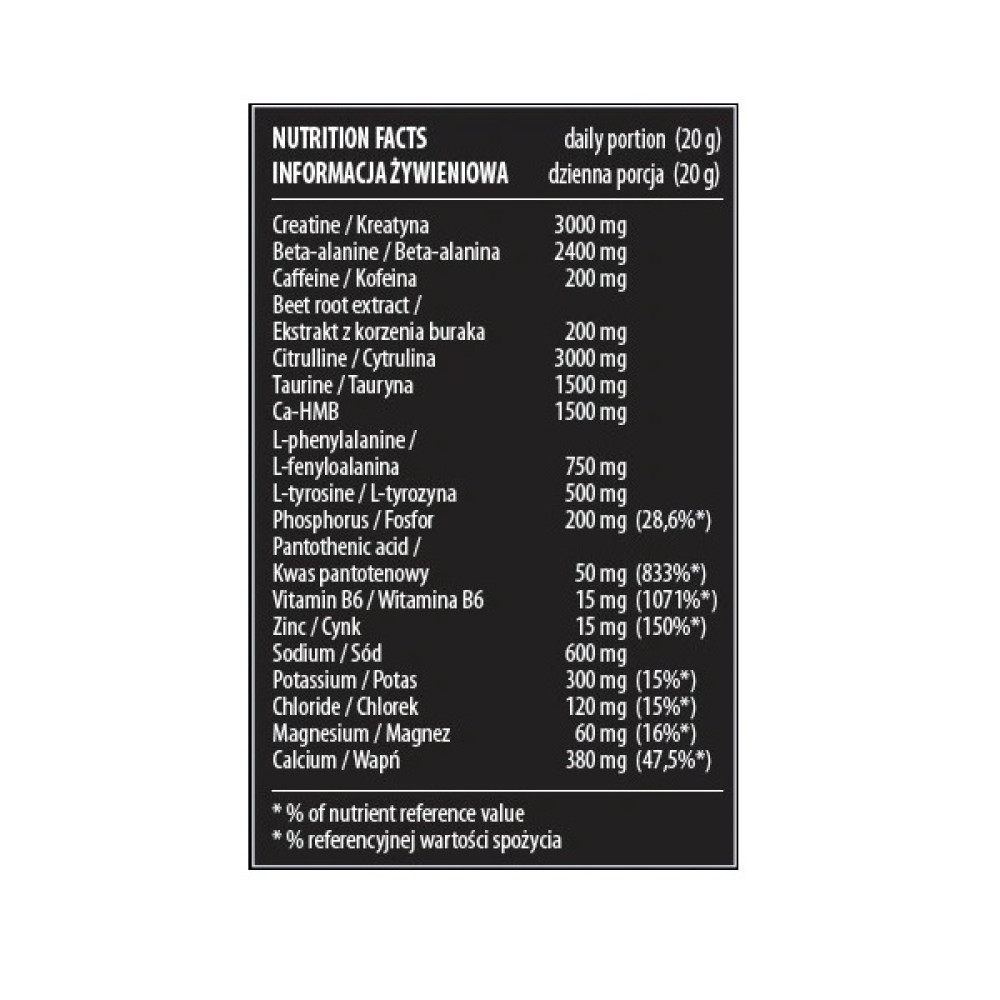 Комплекс до тренування Activlab Black Panther Extreme 300 g /15 servings/ Orange