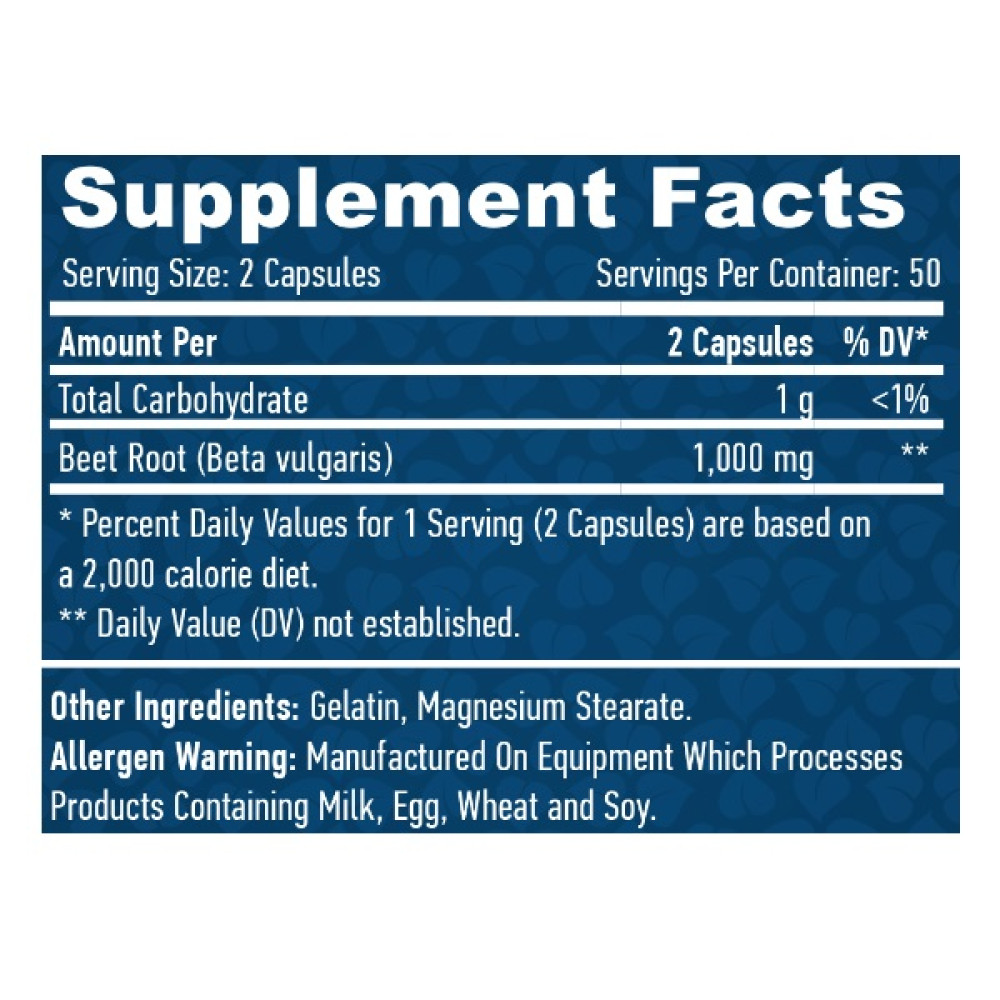 Суміш екстрактів Haya Labs Beet Root 500 mg 100 Caps