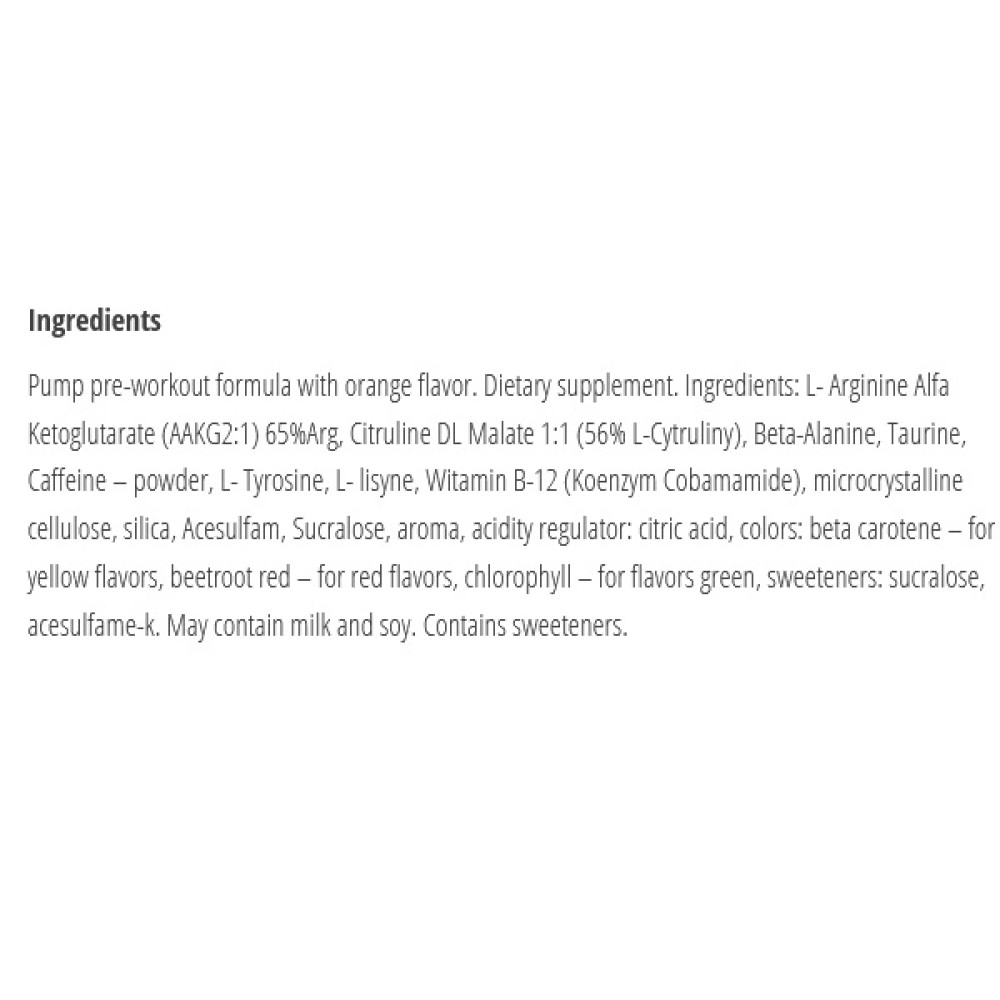 Комплекс до тренування Bodyperson Labs Pre-Workout Formula 250 g /16 servings/ Orange