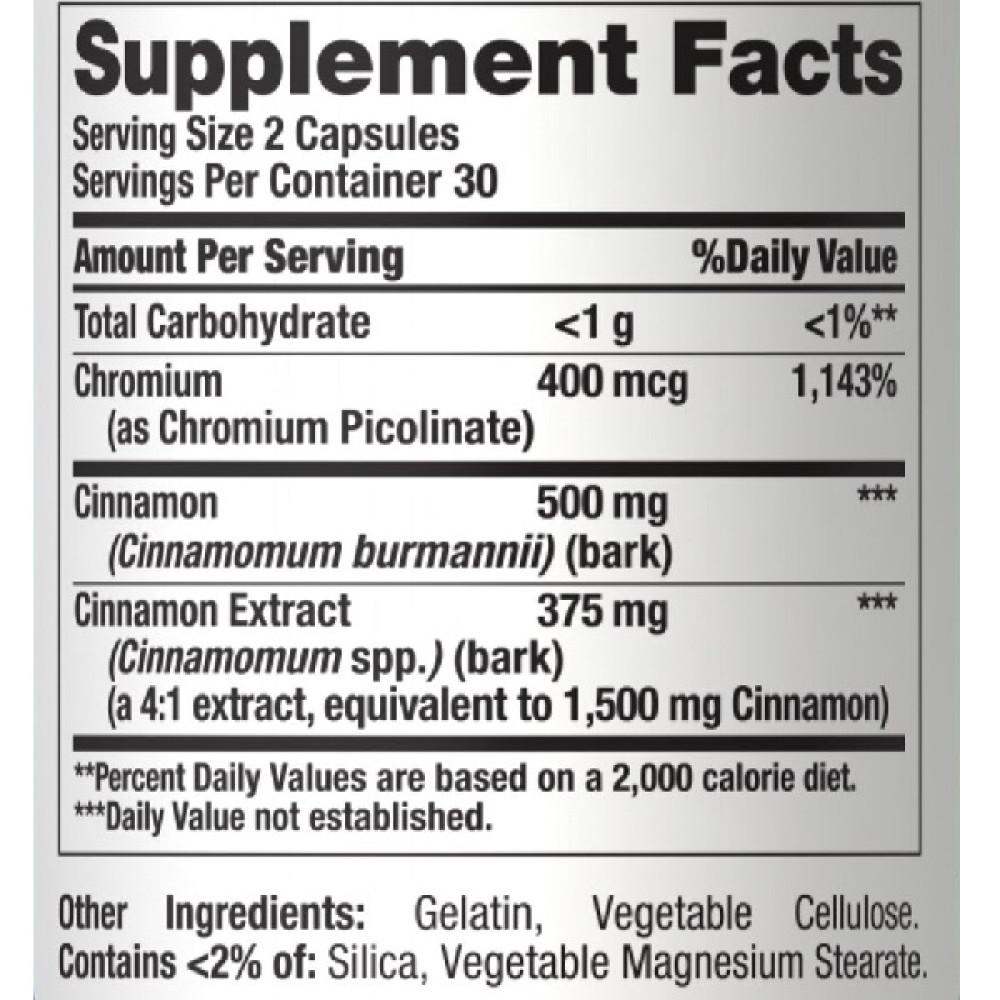 Комплекс для профілактики діабету Puritan's Pride Blood Sugar Specifics 60 Caps