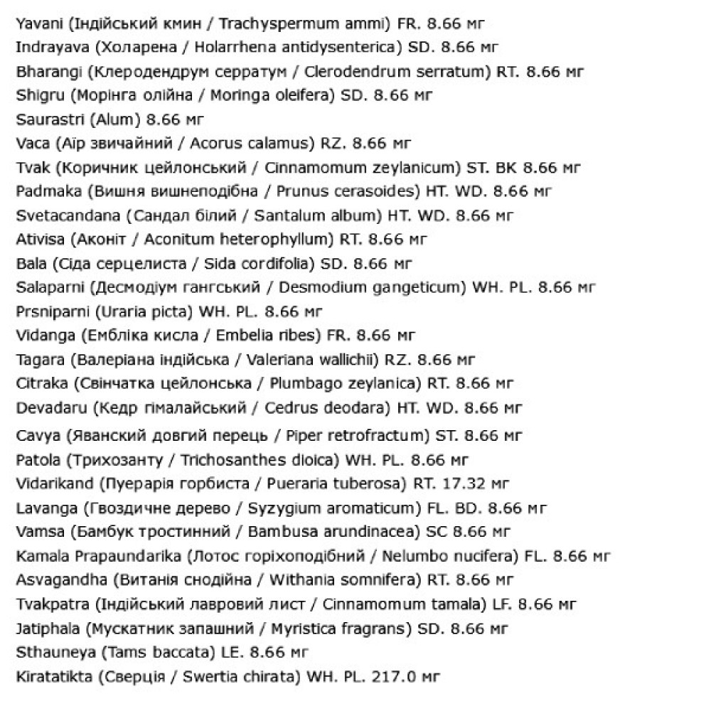Екстракти для підвищення імунітету Zandu Sudarshan Ghanvati 40 Tabs