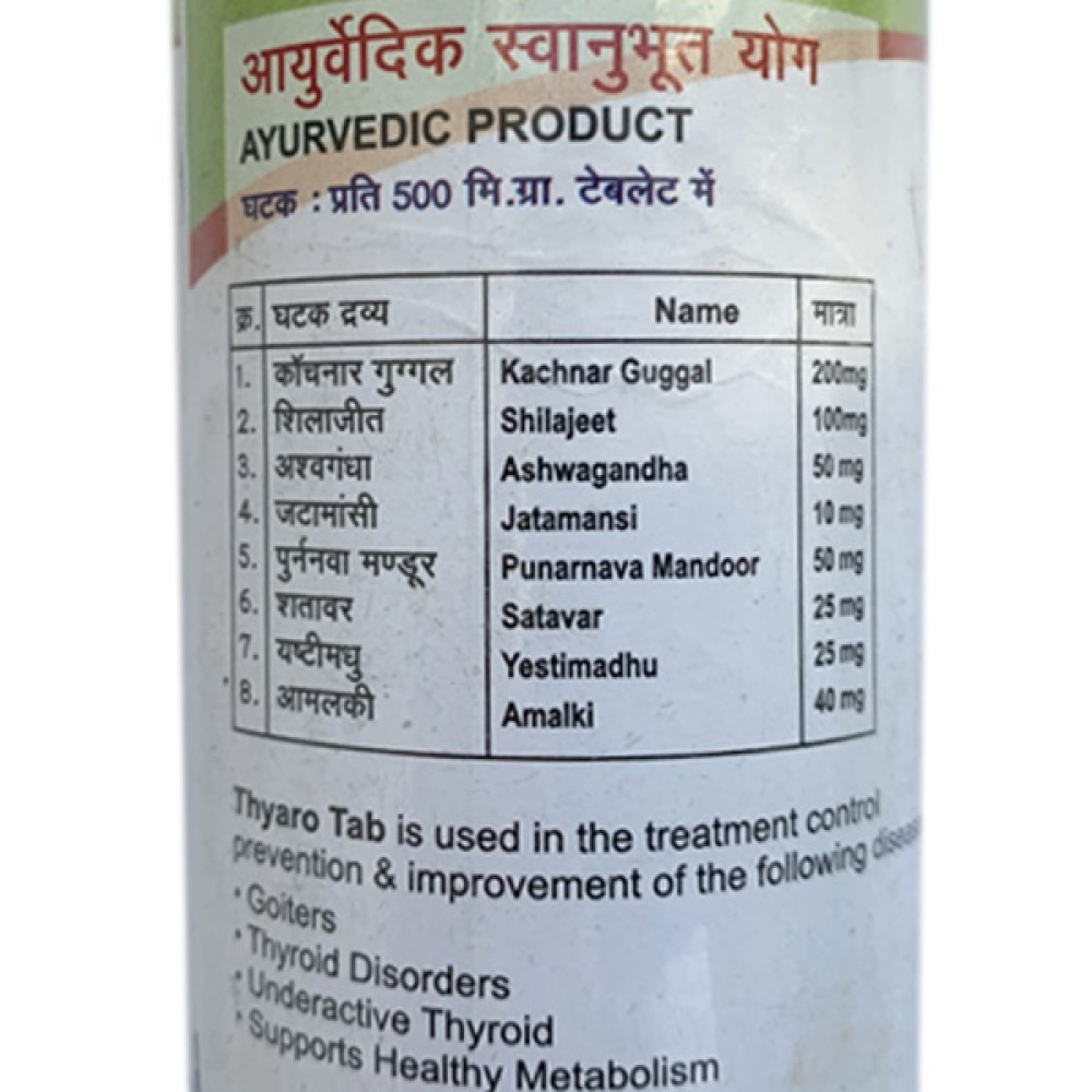 Комплекс для профілактики щитовидної залози Shri Ganga Thyaro 120 Tabs