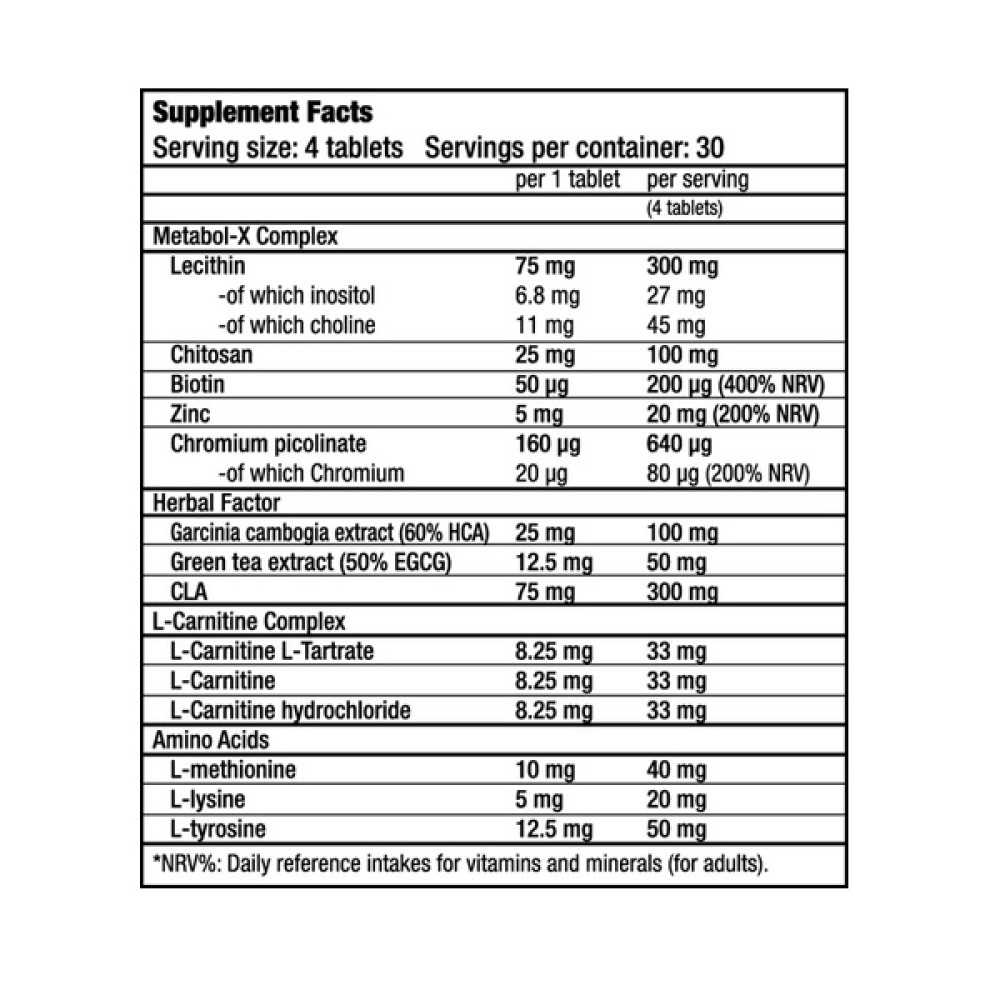 Комплексний жироспалювач BioTechUSA Super Lipo 120 Tabs