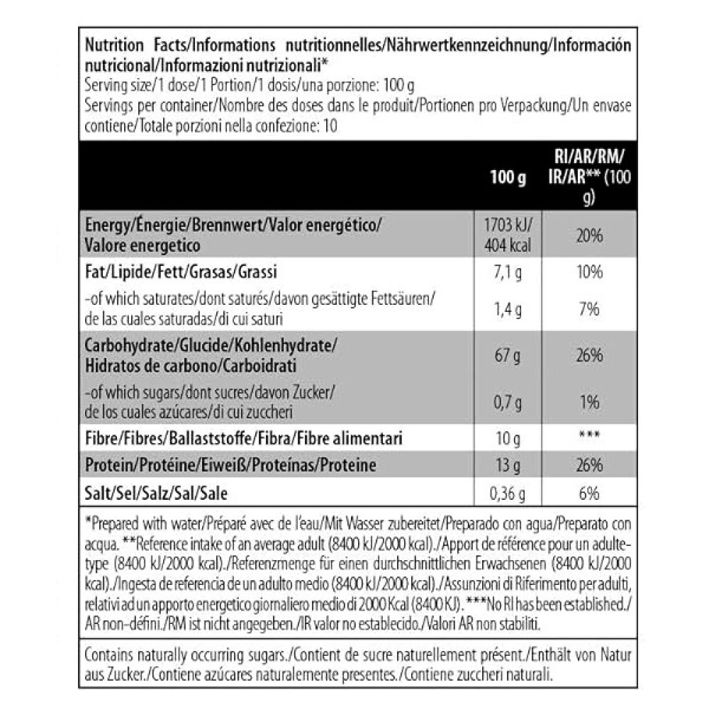 Замінник харчування BioTechUSA Instant Oats gluten free 1000 g /10 servings/ Unflavored