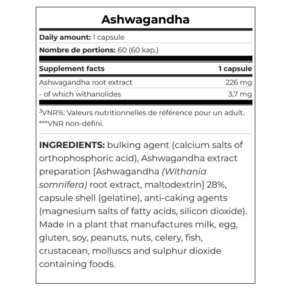 Ашфаганда для спорту Scitec Nutrition Ashwagandha 60 Caps