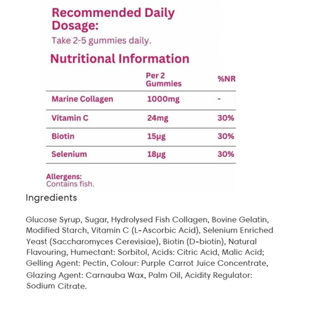 Колаген Bioglan Beauty Collagen 60 Gummies Strawberry
