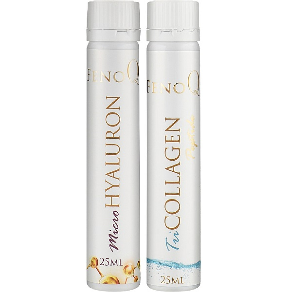 Комплекс для шкіри, волосся, нігтів FenoQ TriCollagen Beauty Complex (Tricollagen Peptide+MicroHyaluron) 28 х 25 ml