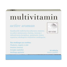 Вітамінно-мінеральний комплекс для жінок New Nordic Multivitamin active women 90 Tabs