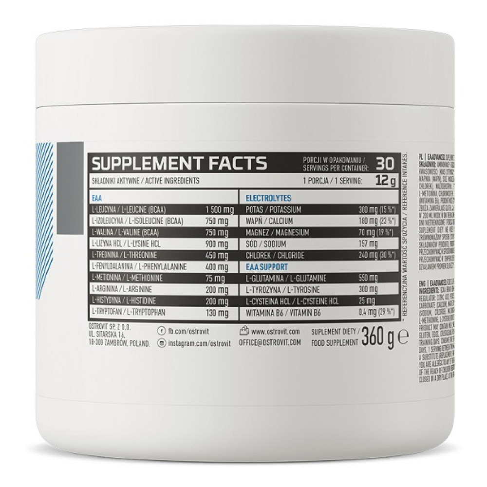 Амінокомплекс для спорту OstroVit EAAdvanced 360 g /30 servings/ Pear
