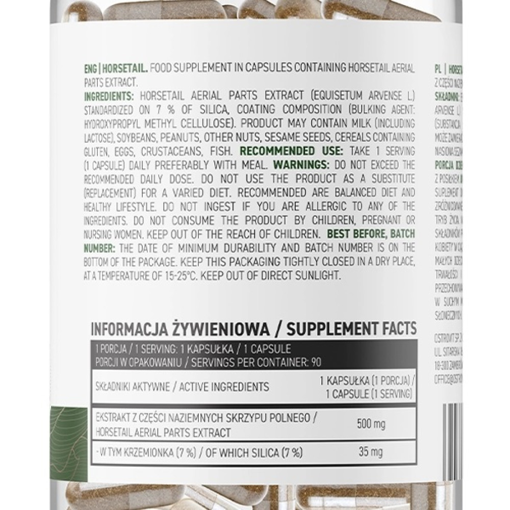 Хвощ OstroVit Horsetail 90 Veg Caps