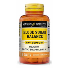 Комплекс для профілактики діабету Mason Natural Blood Sugar Balance 30 Tabs