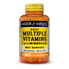 Вітамінно-мінеральний комплекс Mason Natural Daily Multiple Vitamins With Minerals 60 Tabs