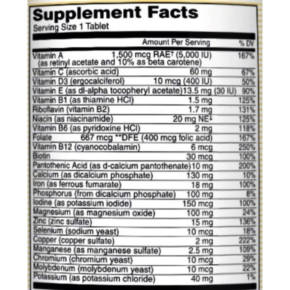 Вітамінно-мінеральний комплекс Mason Natural Daily Multiple Vitamins With Minerals 60 Tabs