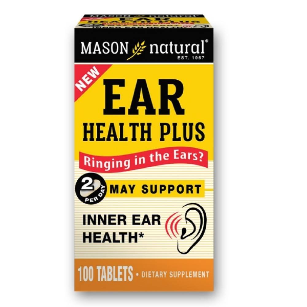 Комплекс для профілактики слуху Mason Natural Ear Health Plus 100 Tabs