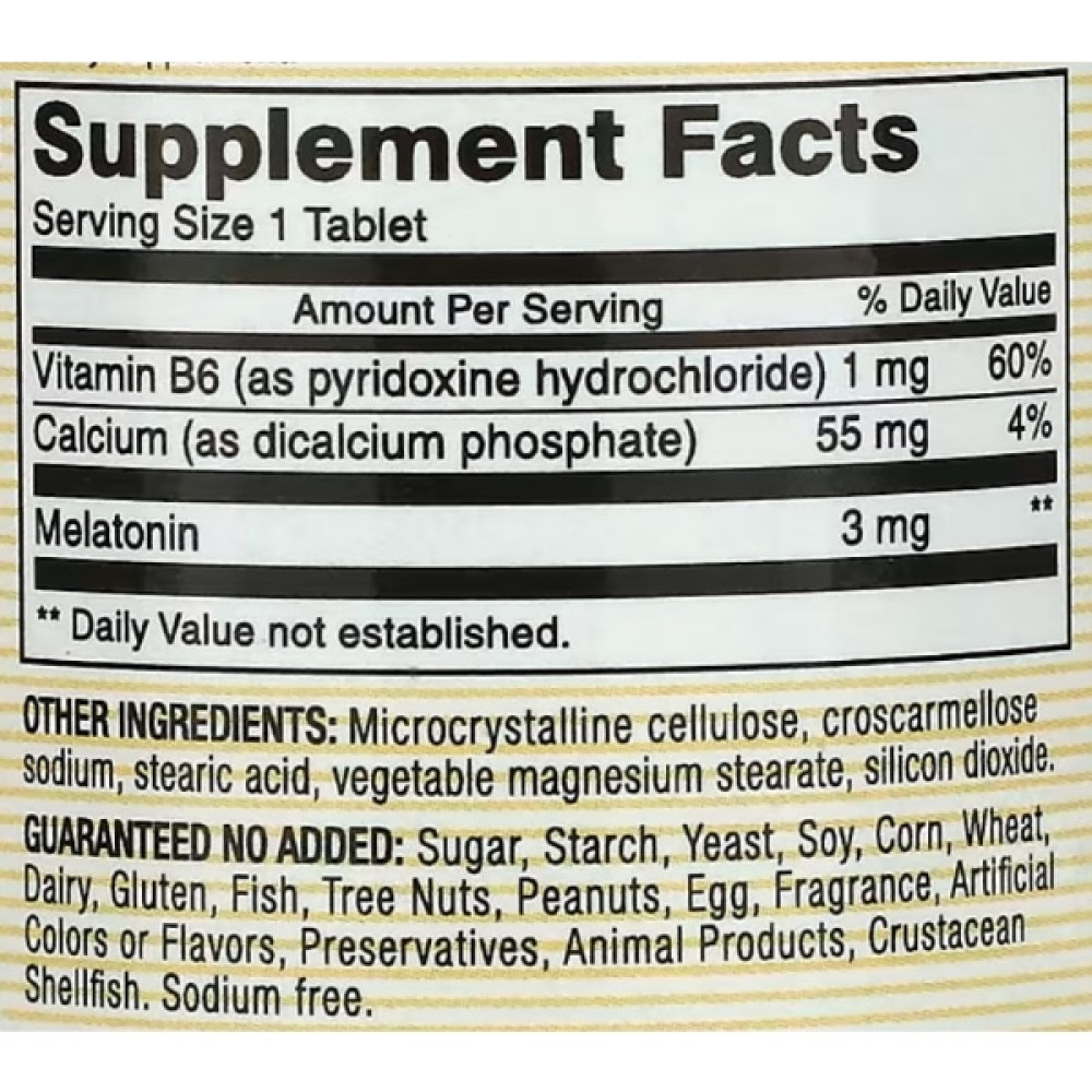 Мелатонін для сну Mason Natural Melatonin 3 mg 60 Tabs
