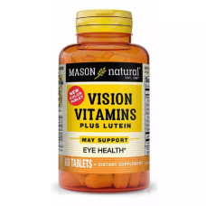 Комплекс для профілактики зору Mason Natural Vision Vitamins Plus Lutein 60 Tabs