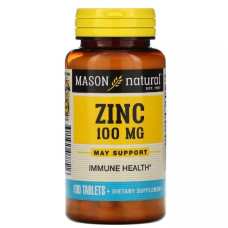Мікроелемент Цинк Mason Natural Zinc 100 mg 100 Tabs