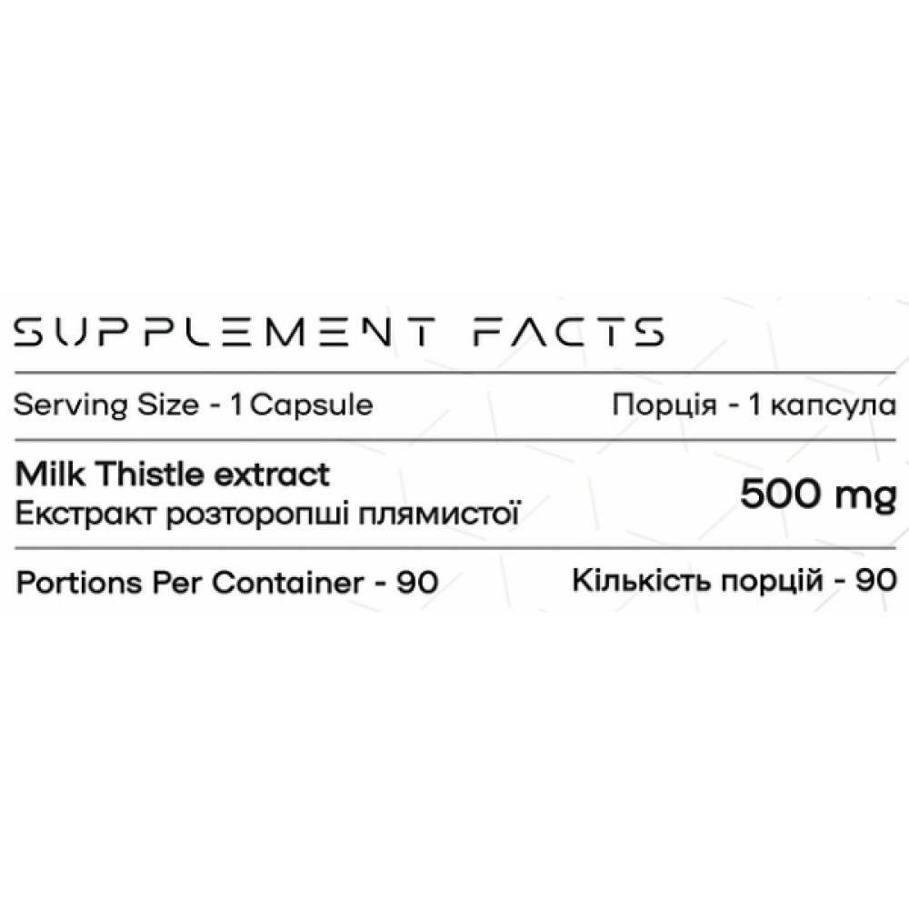 Натуральна добавка для спорту Powerful Progress Milk Thistle 90 Caps