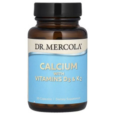 Вітамінно-мінеральний комплекс Dr. Mercola Calcium with Vitamins D3 & K2 30 Caps