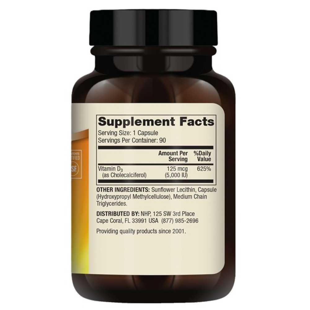 Вітамін D Dr. Mercola Liposomal Vitamin D3 5000 IU 90 Caps